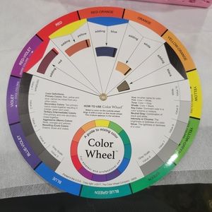 Color Wheel, Paint Mixing Learning Guide Art Class Teaching Tool for Makeup Ble